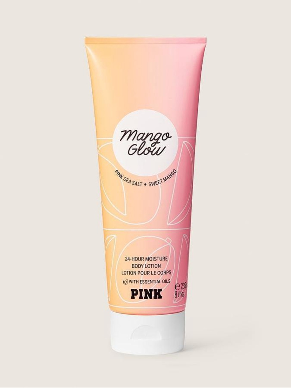 PINK Victoria's Secret Mango Glow Body Lotion - Peach & Pink Ombre